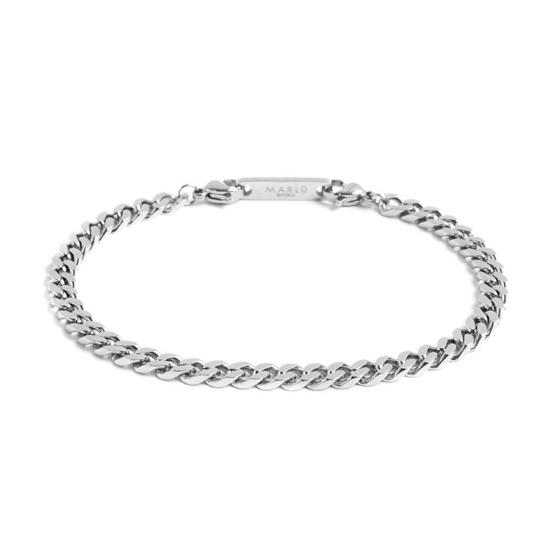 Bracciale con catena grumetta di 4.40 mm, regolabile tramite Marlù logo tag remo