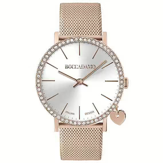 Orologio mya Boccadamo donna my022 acciaio rose' con swarovski